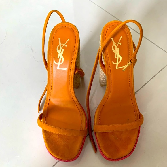 Yves Saint Laurent Shoes - YSL saint laurent espradille heels size 36.5